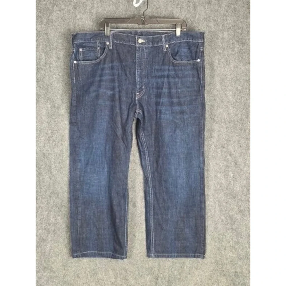 Levi Strauss & Co Mens 559 42x32 Dark Wash Straight Fit Denim‎ Jeans Classicwear